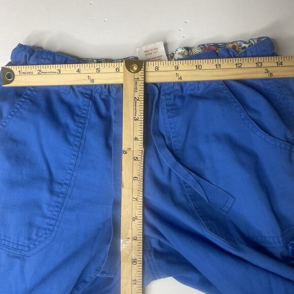 Koi By Kathy Peterson Cargo Pants S-M Tall Blue Minimalist Gorpcore Utility - Picture 7 of 7